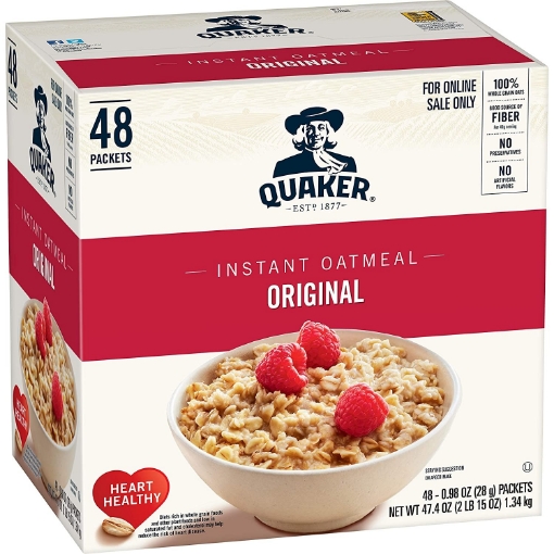 Picture of Bột yến mạch ăn liền quaker instant oatmeal - original, 48 gói