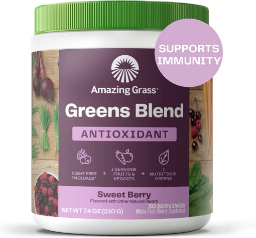 Picture of Bột rau củ quả amazing grass greens blend antioxidant powder, 210g