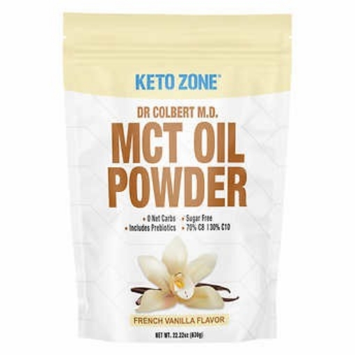 Picture of Bột dầu vị vani pháp keto zone mct oil powder - french vanilla