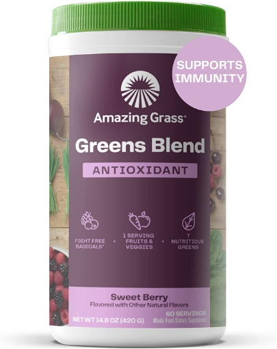 Picture of Bột rau củ quả amazing grass greens blend antioxidant powder, 420g