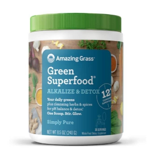 Picture of Bột rau củ quả amazing grass green superfood alkalize & detox powder, 240g