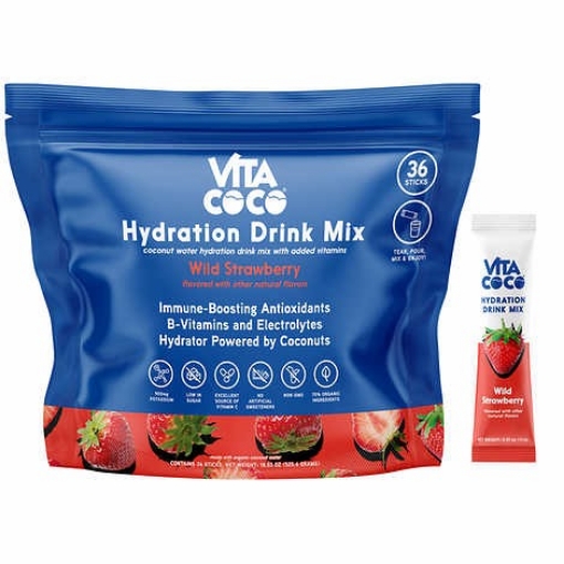 Picture of Bột điện giải hương dâu vita coco hydration drink mix, strawberry
