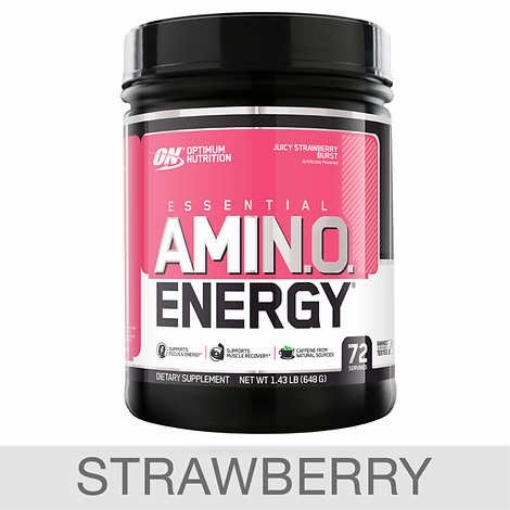 Picture of Sữa tăng cơ, phục hồi năng lượng vị dâu tây optimum nutrition essential amin.o. energy, juicy strawberry