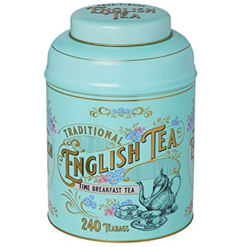 Picture of Hộp trà tròn kiểu anh cổ điển với 240 túi trà ăn sáng traditionnal english tea, 16.93 oz