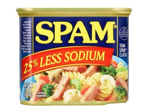 Picture of Thịt hộp ít hơn 25% natri spam 25% less sodium,12oz ~ 340g