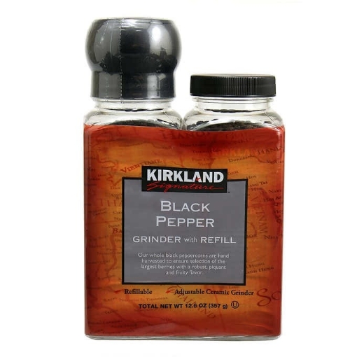 Picture of Tiêu đen nguyên hạt kèm máy xay kirkland signature whole black peppercom