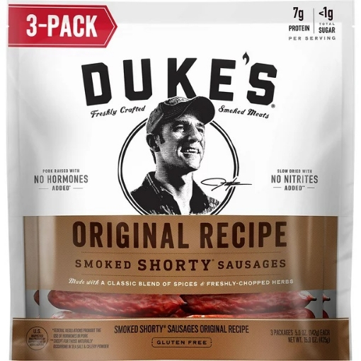 Picture of Xúc xích hun khói vị ngyên bản duke's smoked shorty sausages, original recipe