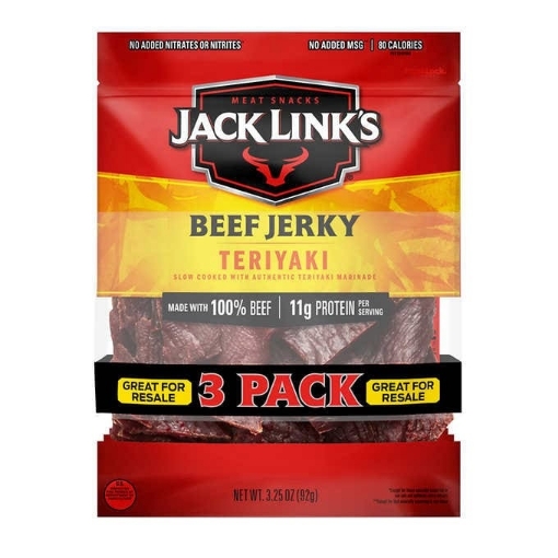 Picture of Thịt bò khô vị sốt tương nhật bản jack link's beef jerky teriyaki,3.25oz ~ 3gói