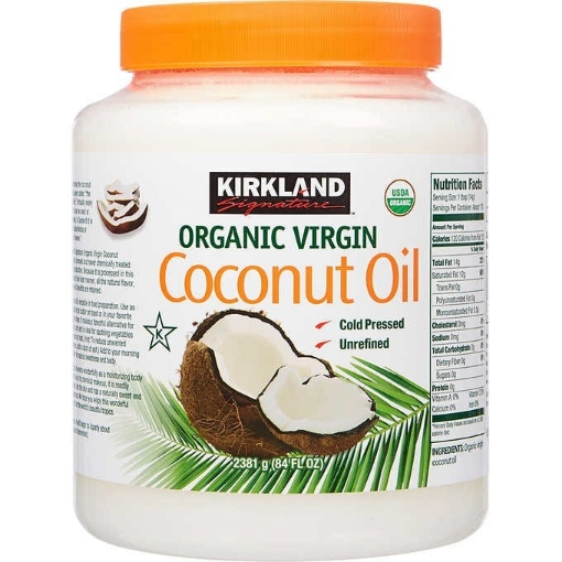 Picture of Dầu dừa nguyên chất hữu cơ kirkland signature organic virgin coconut oil,84fl oz.