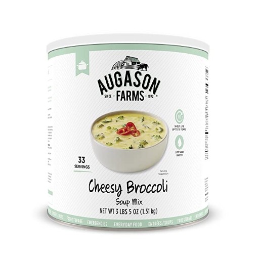 Picture of Hỗn hợp súp vị bông cải xanh phô mai augason farms cheesy broccoli soup mix (1 pack), 54 oz