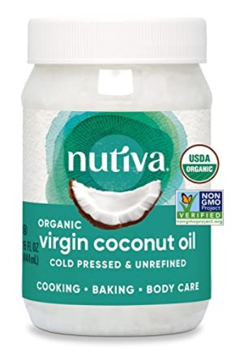 Picture of Dầu dừa nguyên chất ép lạnh hữu cơ nutiva organic cold-pressed virgin coconut oil, ( 15 oz )