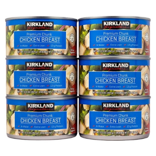 Picture of Hộp ức gà chunk cao cấp ngâm kirkland signature premium chunk chicken breast