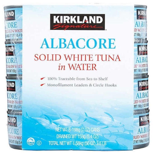 Picture of Hộp cá ngừ albacore trắng kikland signature solid white albacore tuna in water
