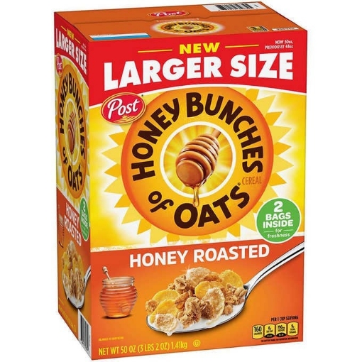 Picture of Ngũ cốc yến mạch mật ong & mật ong nướng post honey bunches of oats cereal, honey roasted
