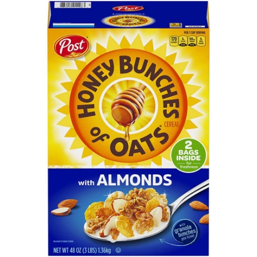 Picture of Ngũ cốc yến mạch hạnh nhân honey bunches of oats with almonds 864g