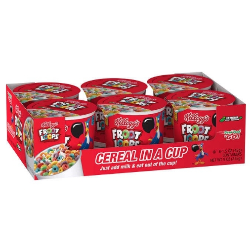 Picture of Ngũ cốc trái cây dạng cốc kellogg's froot loops cereal cups