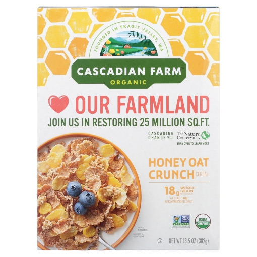 Picture of Ngũ cốc yến mạch mật ong hữu cơ cascadian farm organic honey crunch oat cereal