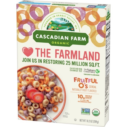 Picture of Ngũ cốc yến mạch vị trái cây hữu cơ cascadian farm organic fruitful o's cereal