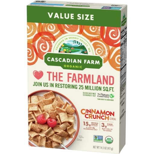 Picture of Ngũ cốc bột quế hữu cơ cascadian farm organic cereal, cinnamom crunch