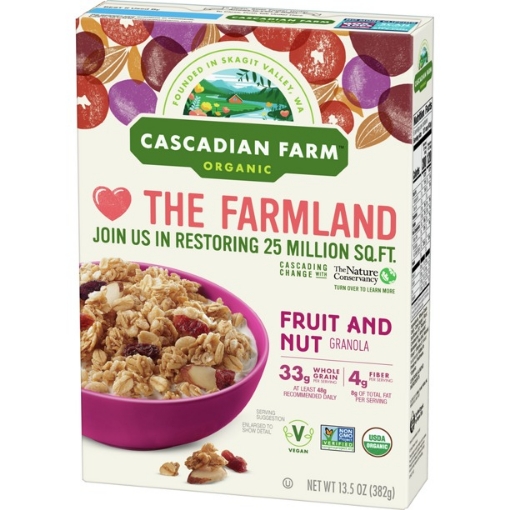 Picture of Ngũ cốc yến mạch trái cây hữu cơ cascadian farm organic fruit and nut granola, whole grain oats