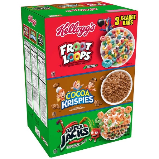 Picture of Set ngũ cốc ăn sáng dạng gói kellogg's cereal, variety pack