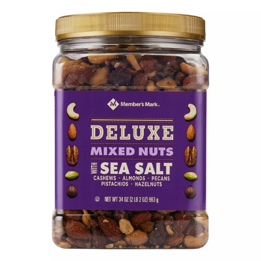 Picture of Hỗn hợp các loại hạt rang muối member's mark deluxe mixed nuts with sea salt