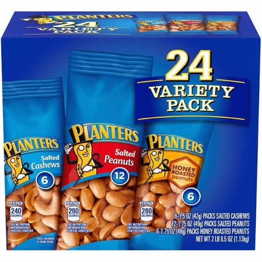 Picture of Hạt điều - đậu phộng rang gói đa dạng planters cashew & peanut - variety pack