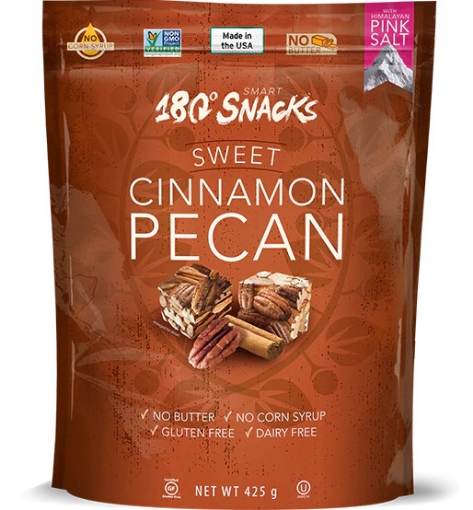 Picture of Snack hạt hồ đào - quế hữu cơ organic 180 snack sweet cinnamon pecan squares