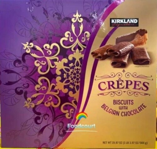 Picture of Bánh quy phủ socola kirkland signature crepes bitcuits with chocolate ( purple ), 19.97 oz