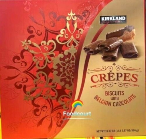 Picture of Bánh quy phủ socola kirkland signature crepes bitcuits with chocolate ( red ), 19.97 oz