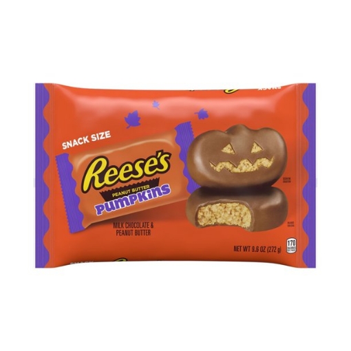 Picture of Bánh sô cô la sữa đậu phộng bơ bí ngô reese's, halloween túi jumbo