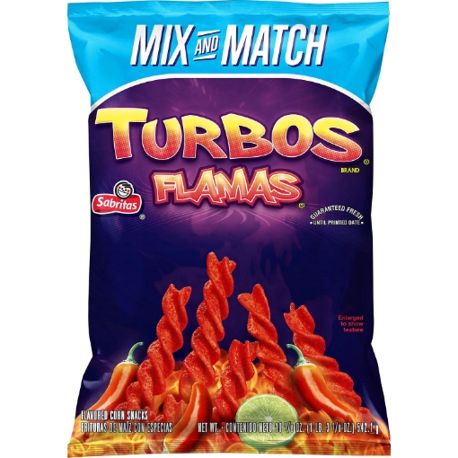 Picture of Khoai tây chiên ngô sabritas flavored corn snacks turbos flamas 10 oz