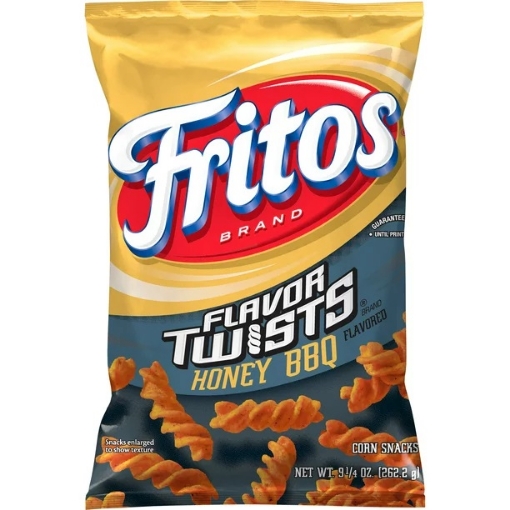 Picture of Khoai tây chiên fritos flavor twists honey bbq corn snacks, 9.25 oz bag