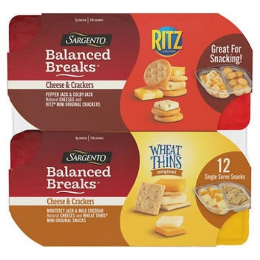 Picture of Bánh quy giòn kèm phô mai sargento balanced breaks cheese & crackers, variety pack