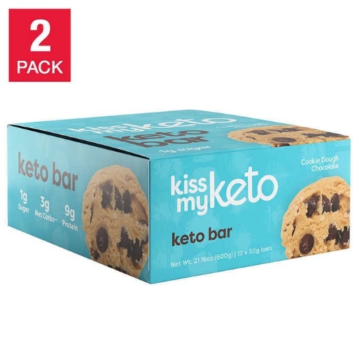 Picture of Thanh keto sô cô la chíp kiss my keto bars cookie dough