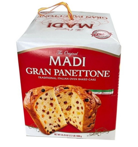 Picture of Bánh mì nho khô cổ điển của ý madi gran panettone italian cake, 1000g ~ 2.2lb