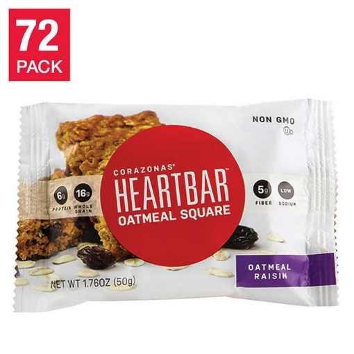 Picture of Bánh yến mạch cuộn nho khô và quế corazonas heartbar oatmeal raisin squares