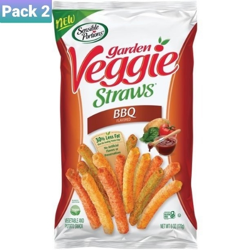 Picture of Bánh snack ống hút rau củ vị thịt nướng sensible portions garden veggie straws, bbq flavored