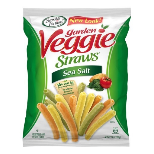 Picture of Bánh snack ống hút rau củ vị muối biển sensible portions garden veggie straws, sea salt, 396g