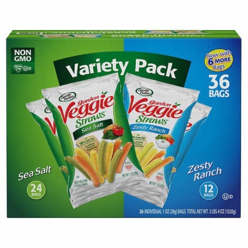 Picture of Bánh ống hút rau củ hỗn hợp sensible portions garden veggie straws, variety pack