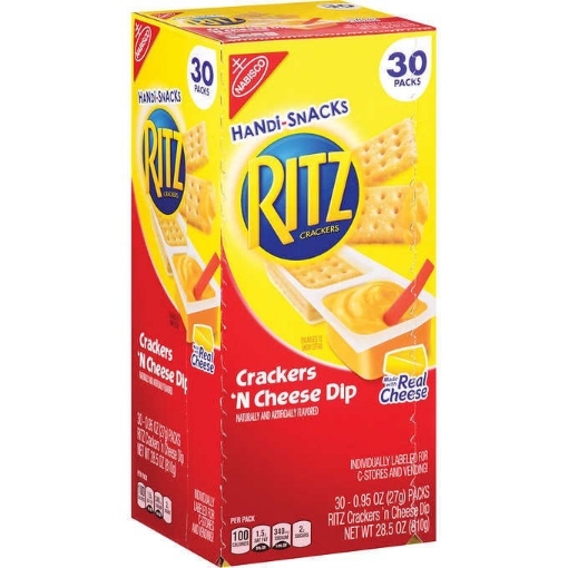 Picture of Bánh quy giòn với kem phô mai nabisco ritz crackers handi - snacks, crackers 'n cheese dip