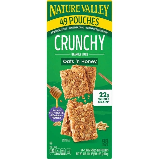 Picture of Bánh yến mạch mật ong nature valley crunchy granola bar, oats 'n honey