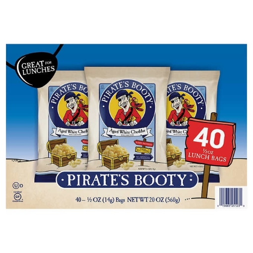 Picture of Snack gạo, ngô nướng pho mát pirate's booty aged white cheddar snack