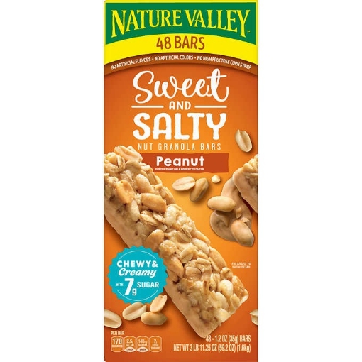 Picture of Bánh yến mạch đậu phộng ngọt & mặn nature valley sweet 'n salty granola bar, peanut