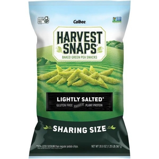 Picture of Bánh snack đậu hà lan hữu cơ harvest snaps organic green pea snack crisps, lightly salted