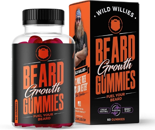 Picture of Kẹo dẻo kích thích mọc râu quai nón wild willies beard growth gummies