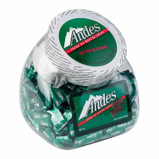 Picture of Kẹo socola nhân bạc hà andes mints, creme de menthe,40oz ~ 240 viên