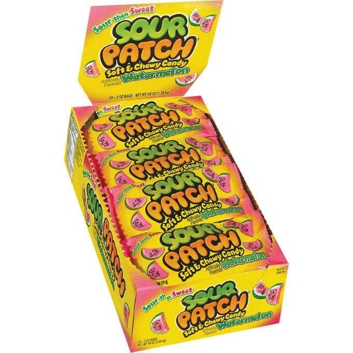 Picture of Kẹo dẻo chua ngọt sour patch kids soft & chewy candy, watermelon