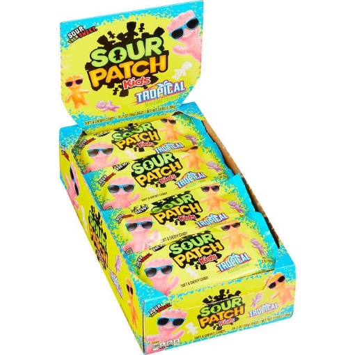 Picture of Kẹo dẻo chua ngọt sour patch kids soft & chewy candy, tropical