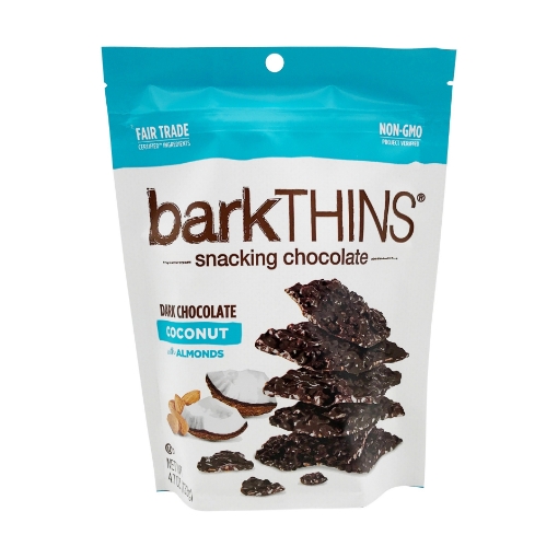 Picture of Kẹo sô cô la đen nhân dừa, hạnh nhân, muối biển barkthins dark chocolate with almonds